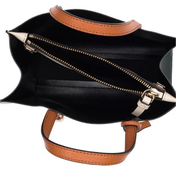 NWT Marc Jacobs Mini Grind Colorblock Leather Tote Bag sandshell multi - Picture 5 of 9